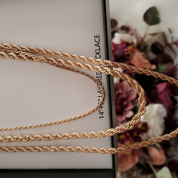 NWT House of Harlow 1960 3 layer necklace - Picture 6 of 7